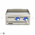  Εμπορική σχάρα ομαλή - αέριο - διπλή μονάδα - 60cm βαθιά